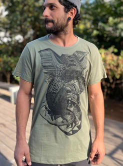 RED FOREST SHIRT LIGHT GREEN