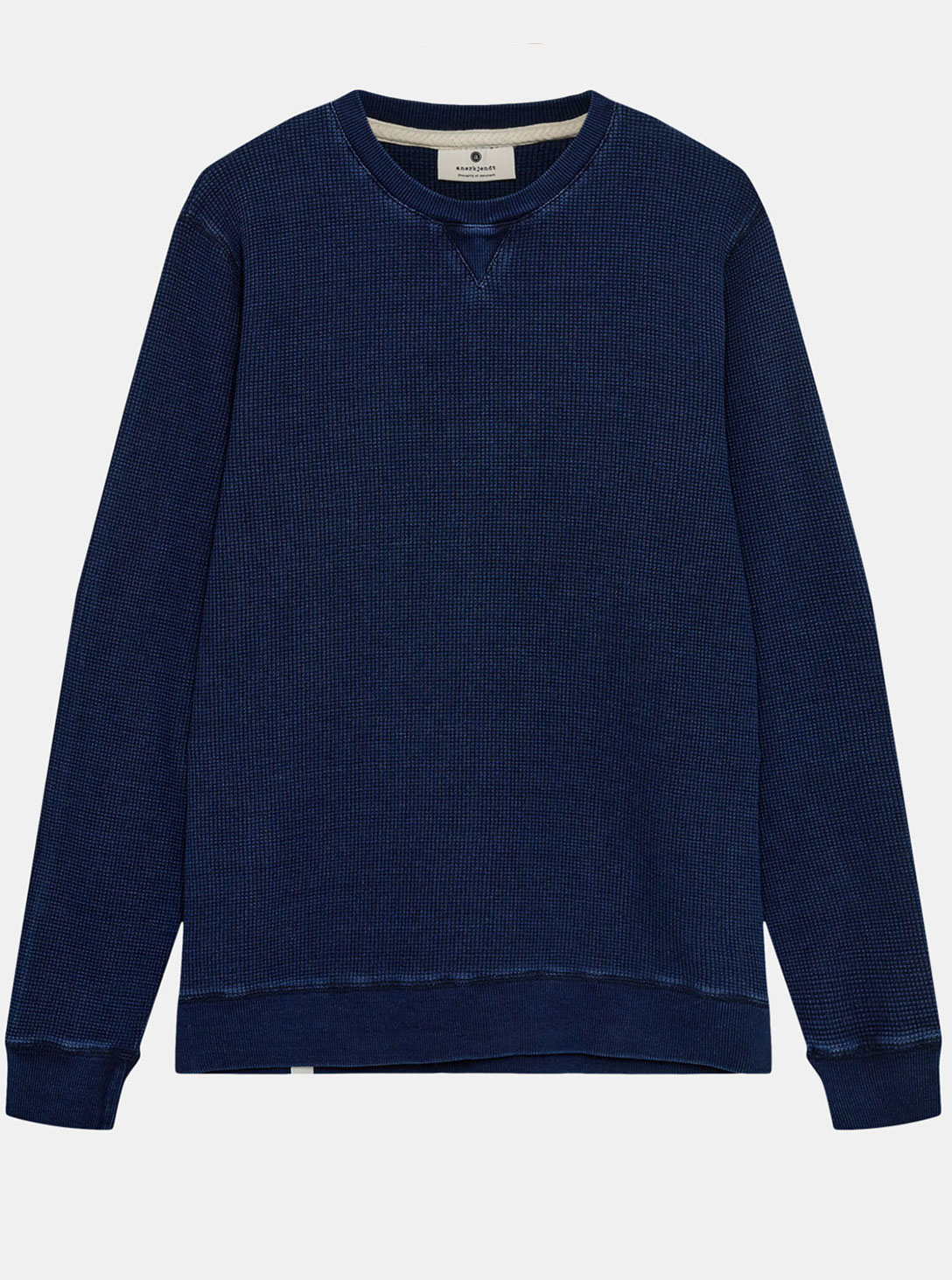AKRUBEN INDIGO WAFFLE SWEAT