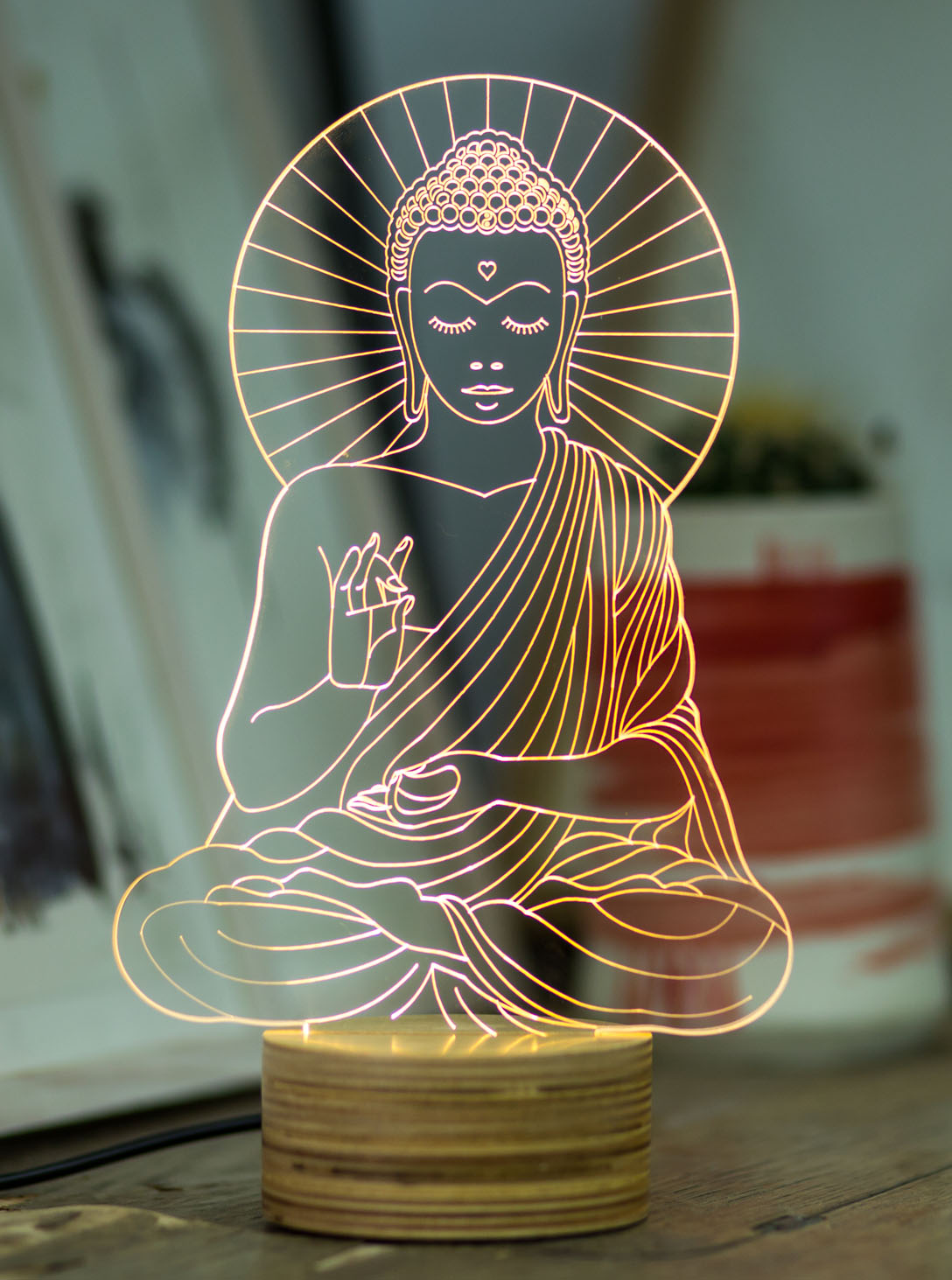 buddha lamp