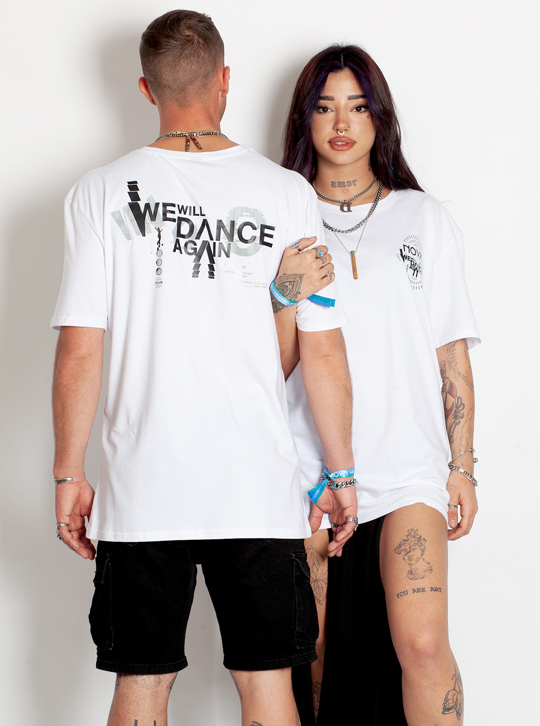 NOVA T-SHIRT WE WILL DANCE AGAIN WHITE