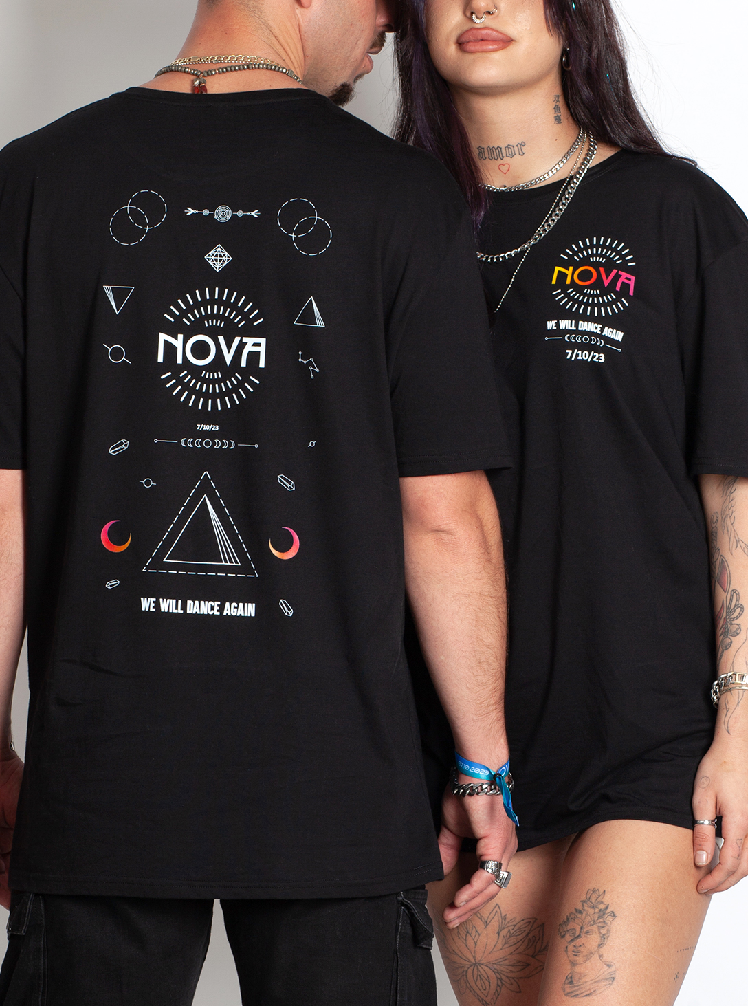 NOVA T-SHIRT Triangle Hope BLACK