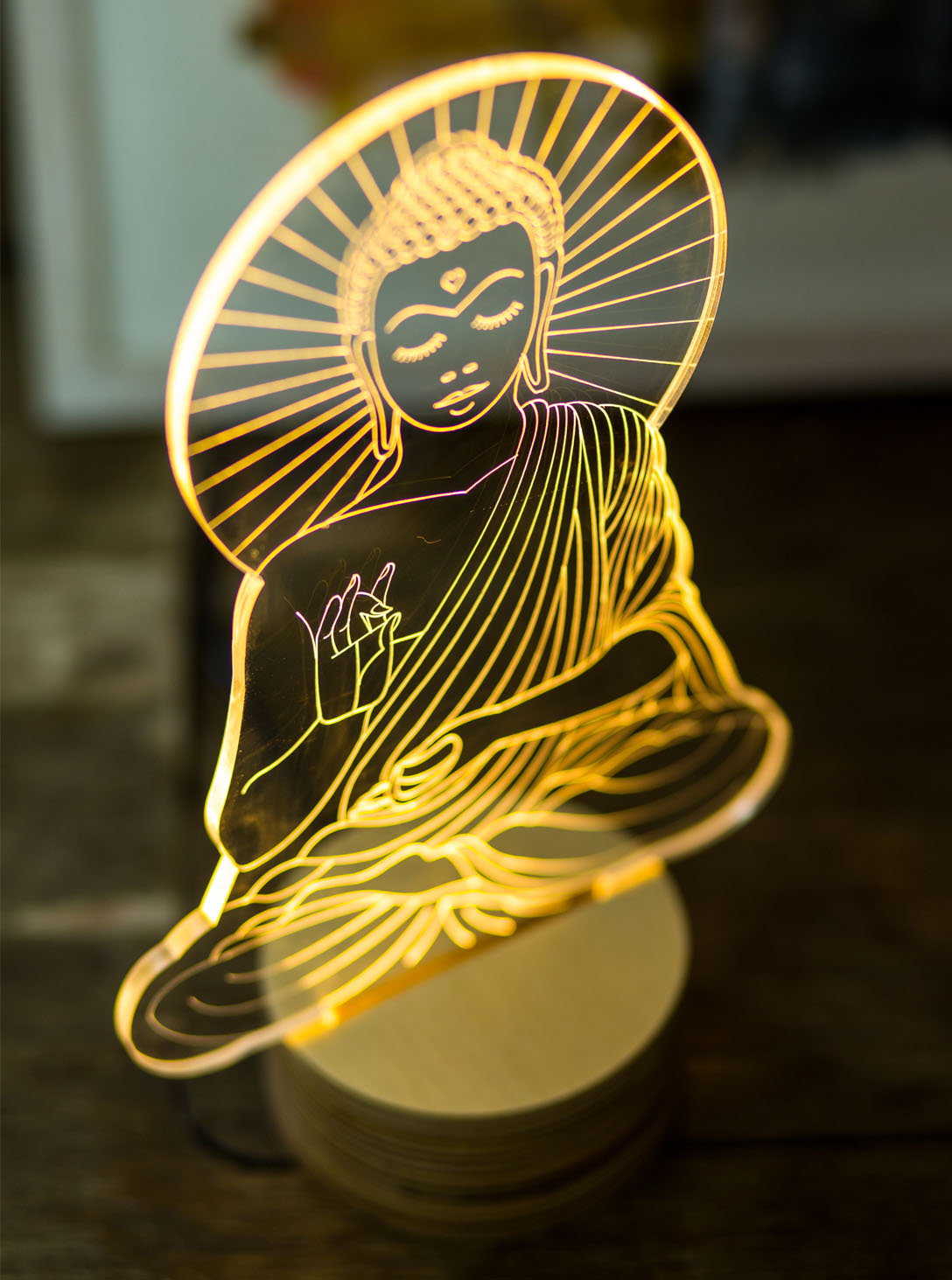 buddha lamp