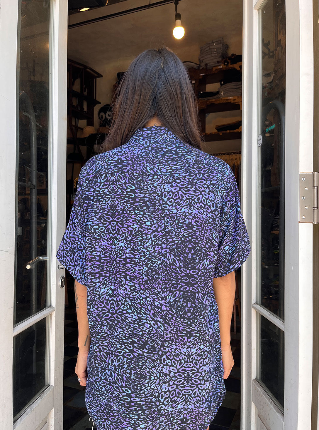 Purple Leo Button Shirt 