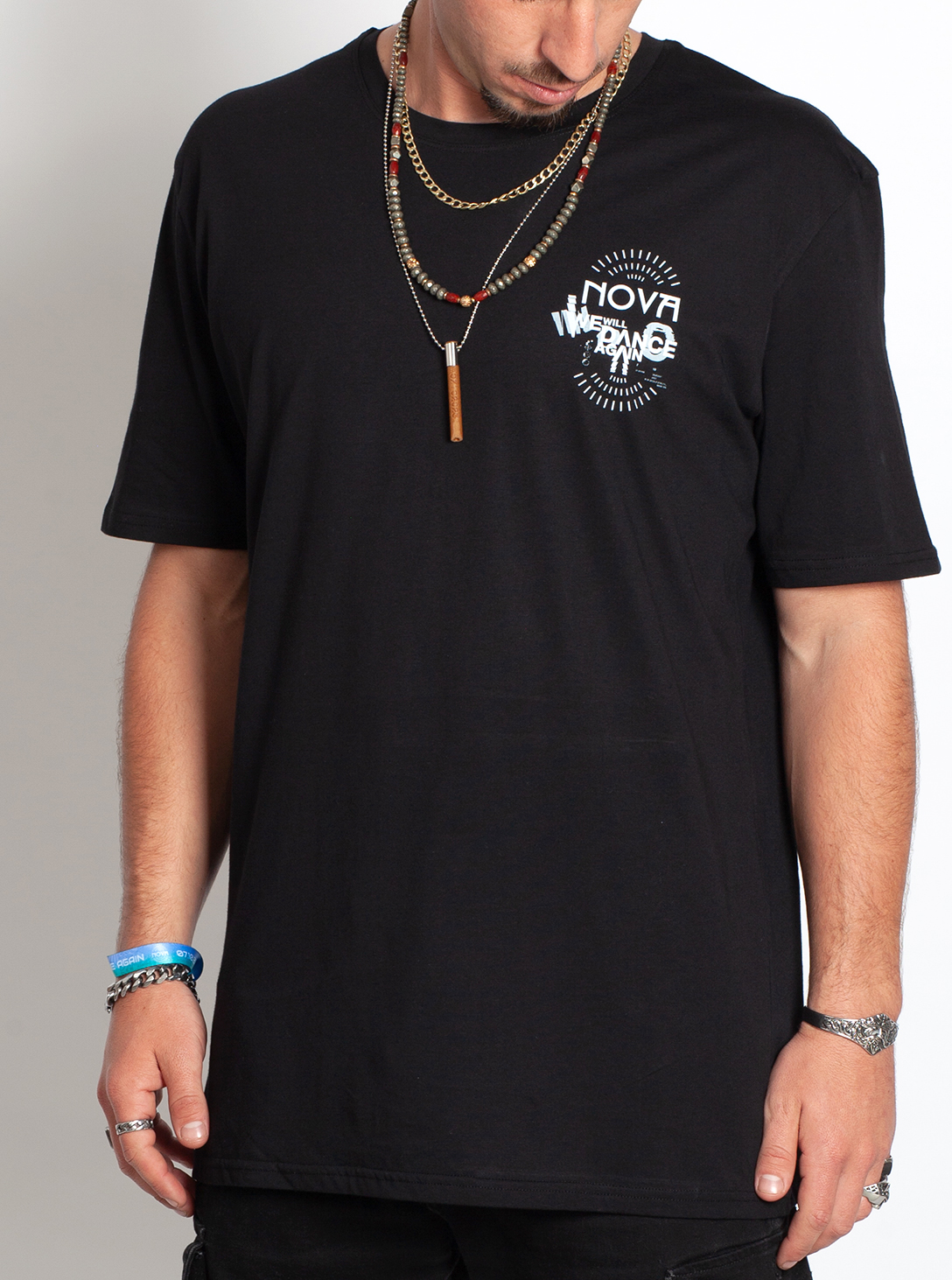 NOVA T-SHIRT WE WILL DANCE AGAIN BLACK