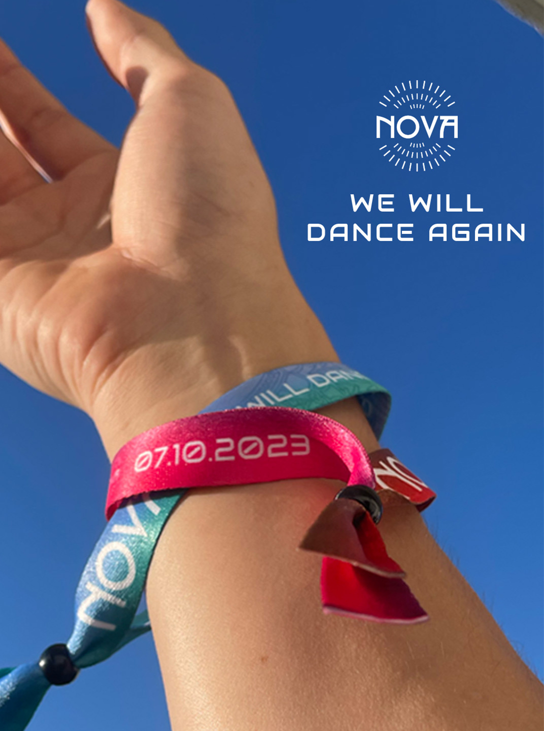NOVA-50 BLUE BRACELETS- WE WILL DANCE AGAIN