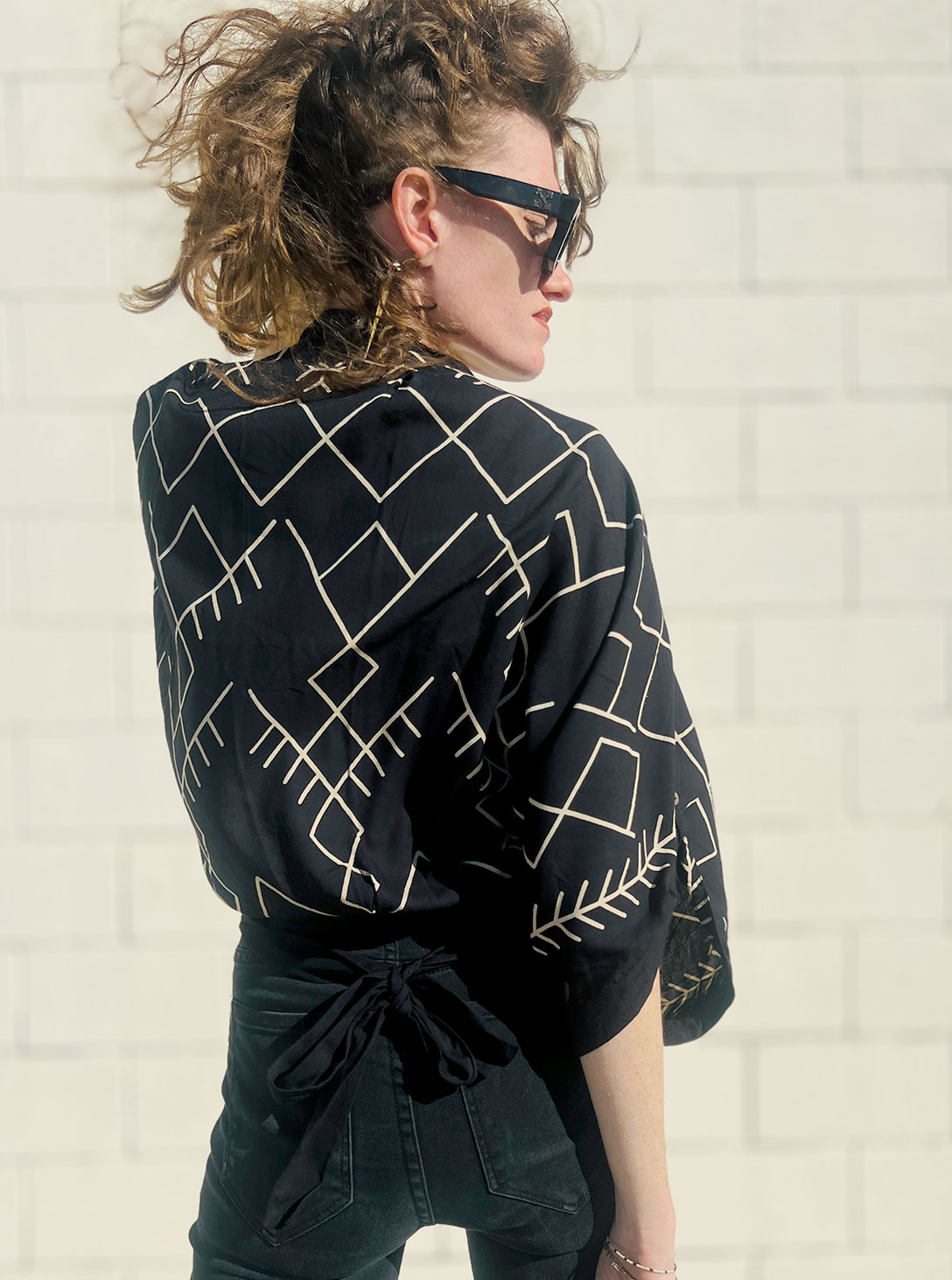 KIMONO CONGO BLUE GEO