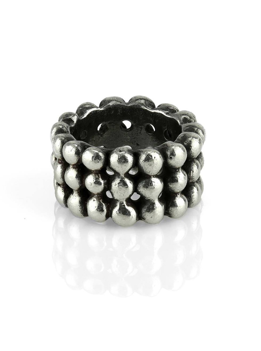 Heavy Bullet Ring 3 Rows