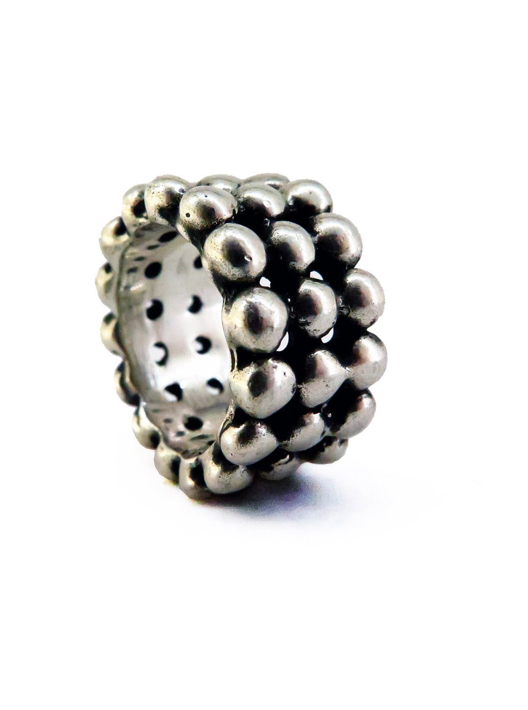 Heavy Bullet Ring 3 Rows
