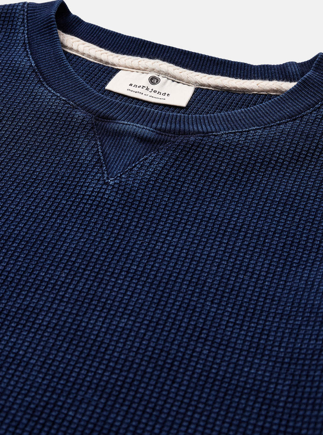 AKRUBEN INDIGO WAFFLE SWEAT