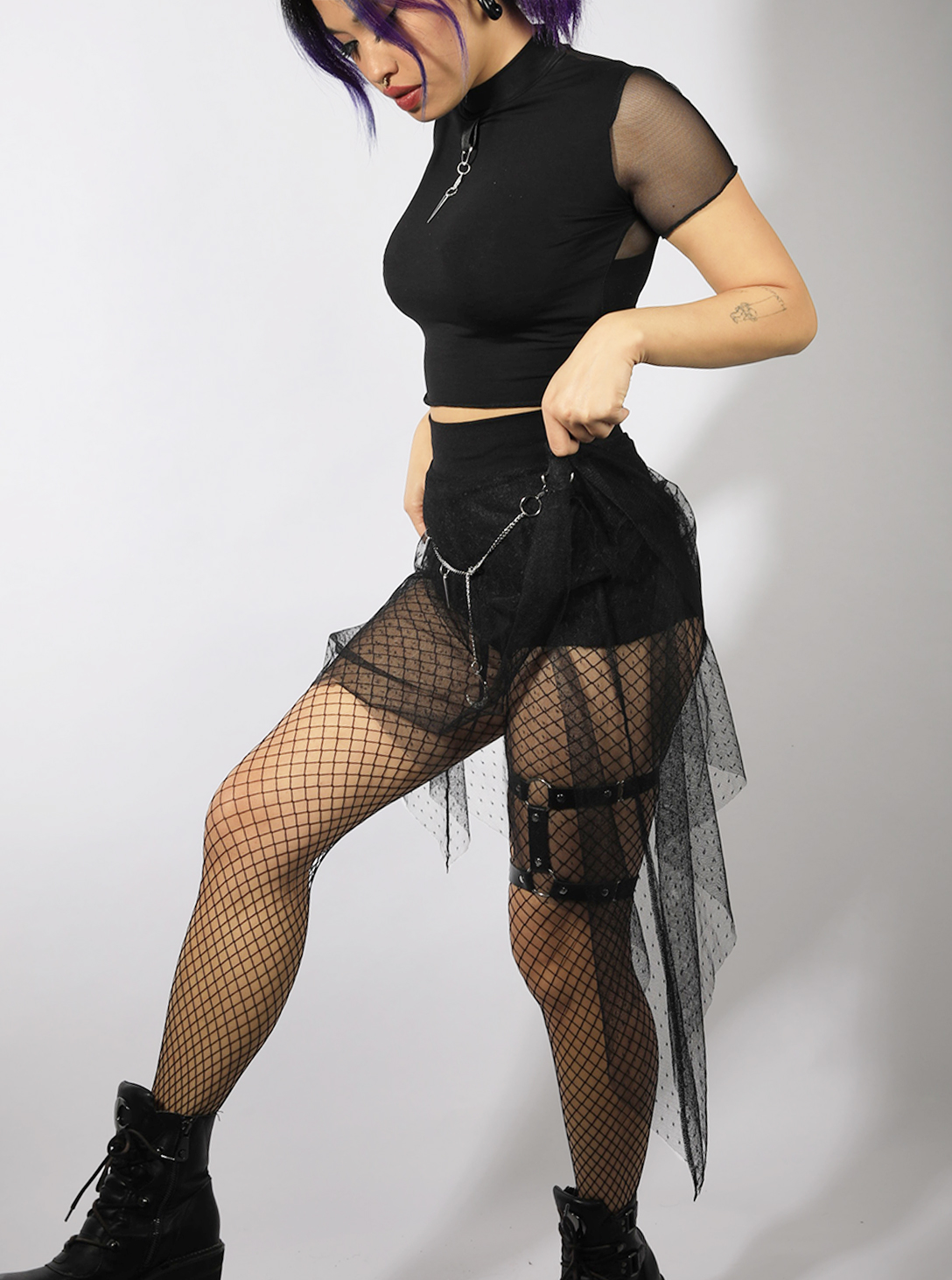 PIXIE WOMEN SKIRT BLACK