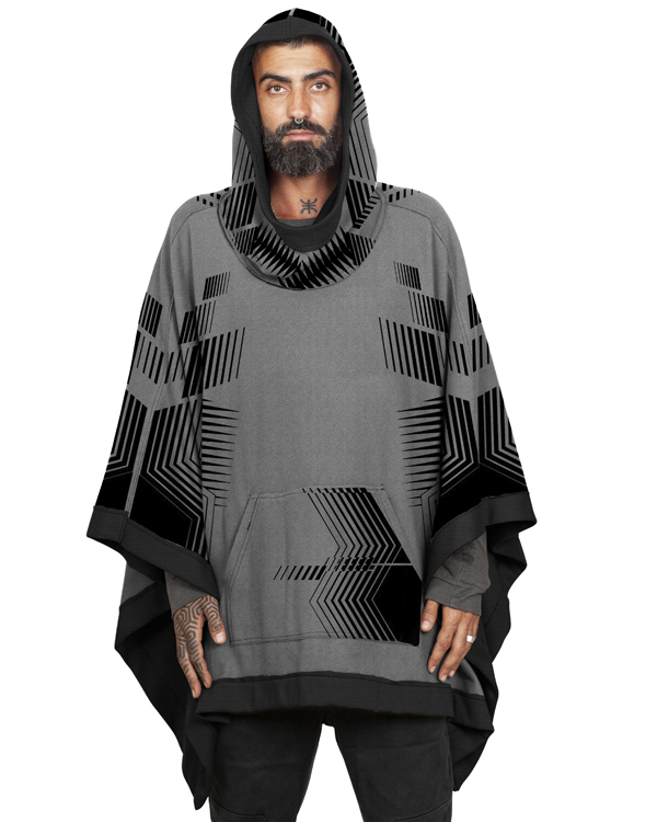 MAVERICK PONCHO ICE GREY