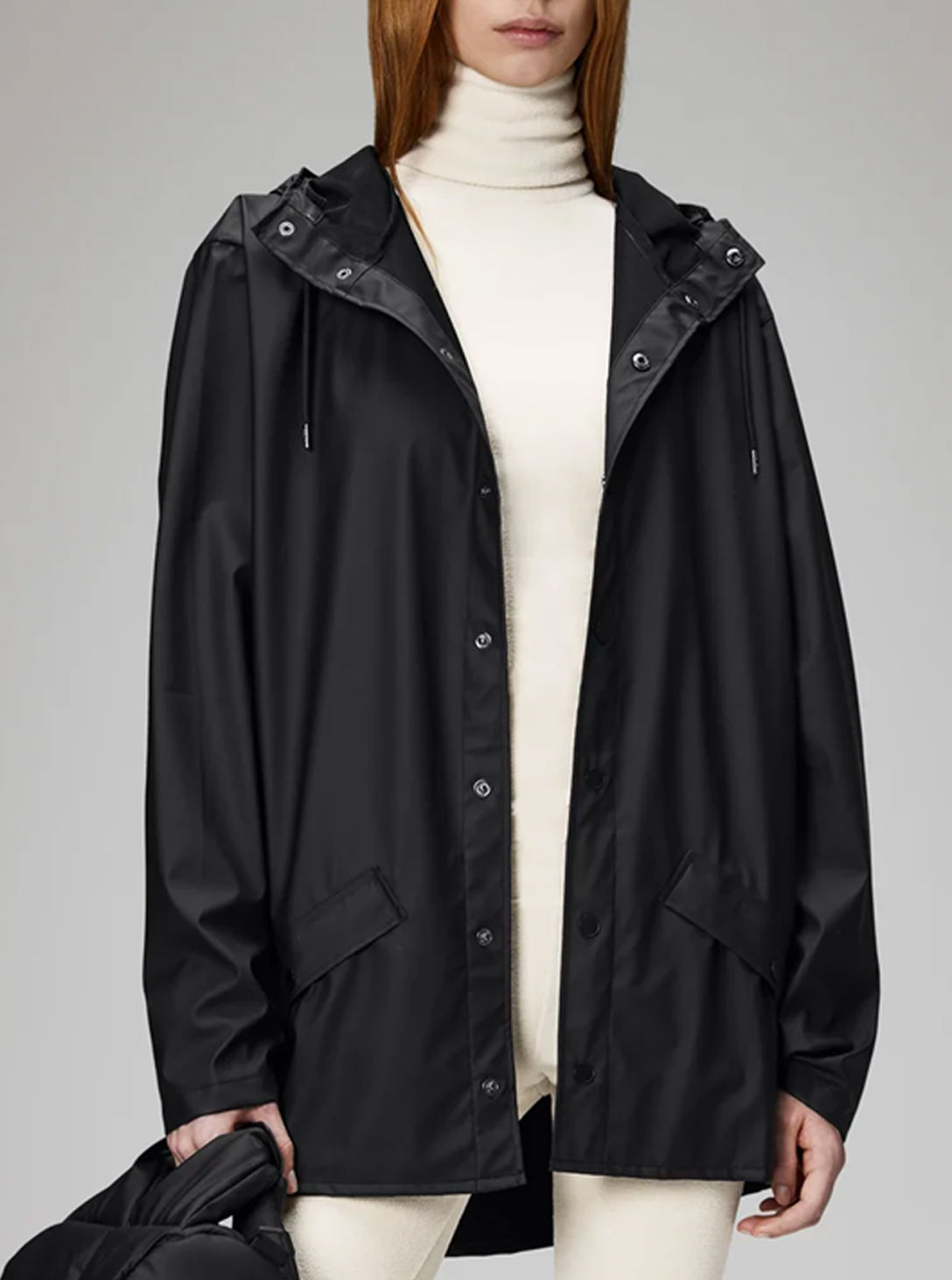 RAINS JACKET BLACK