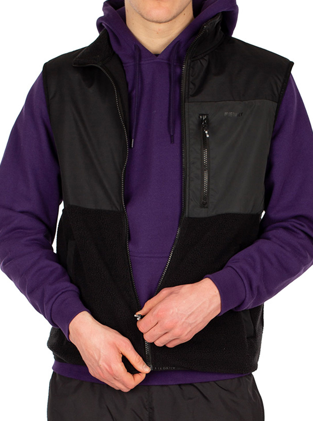 Auf Deck MEM Fleece Vest BLACK