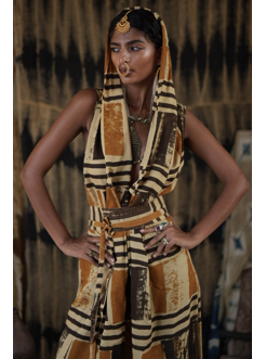 AZUMI VEST mustard splash