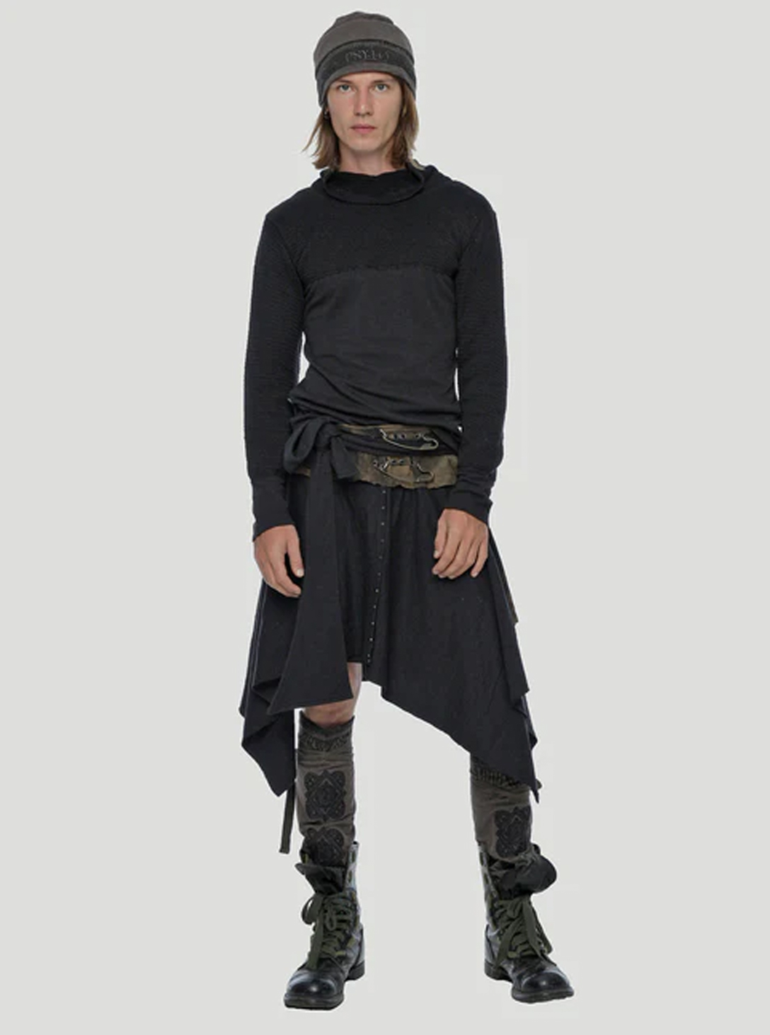 Ash UNISEX Wrap Skirt BLACK