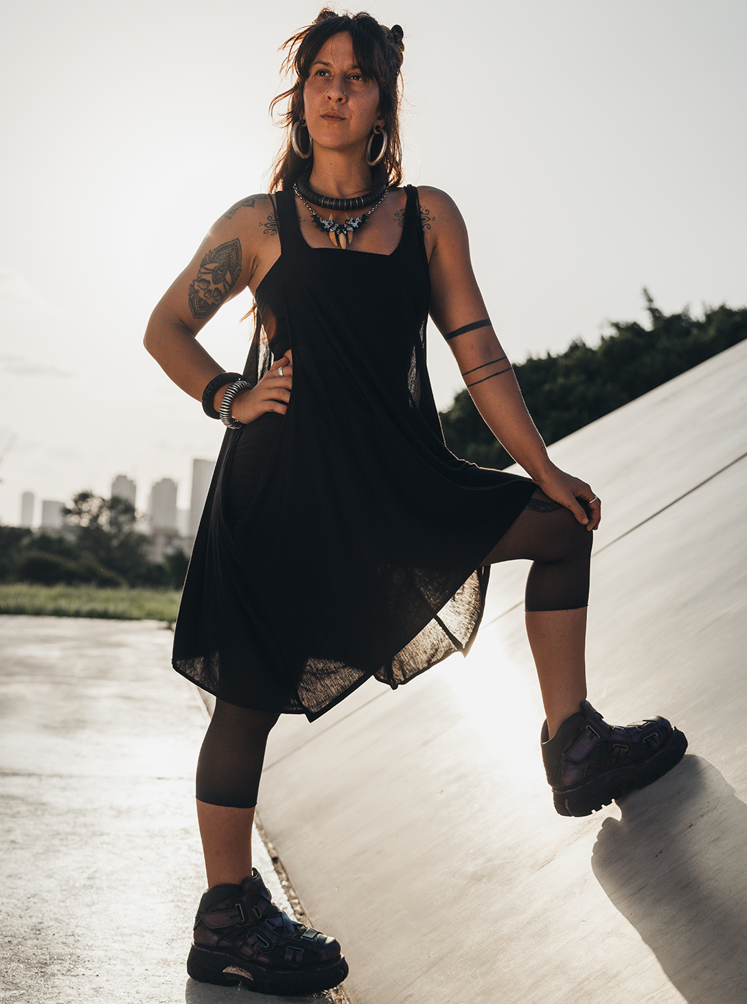 BLACK ZEBRA TUNIC