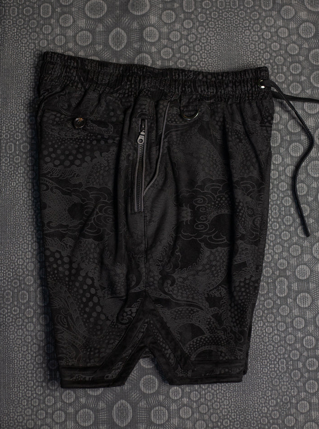 BOXING SHORTS-BLACK DRAGONS