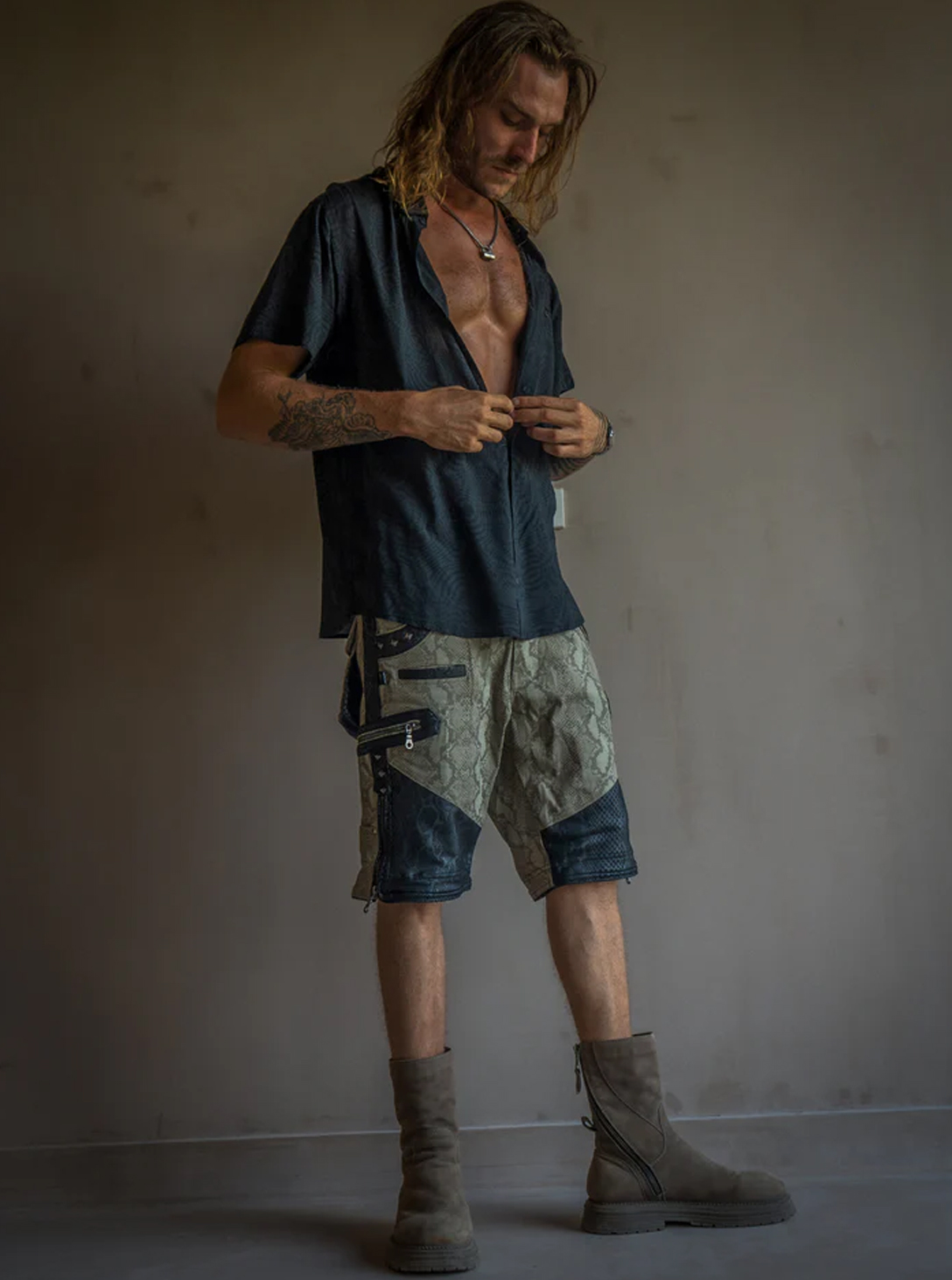 Bamboo Shirt BLACK WIERD NOIZES