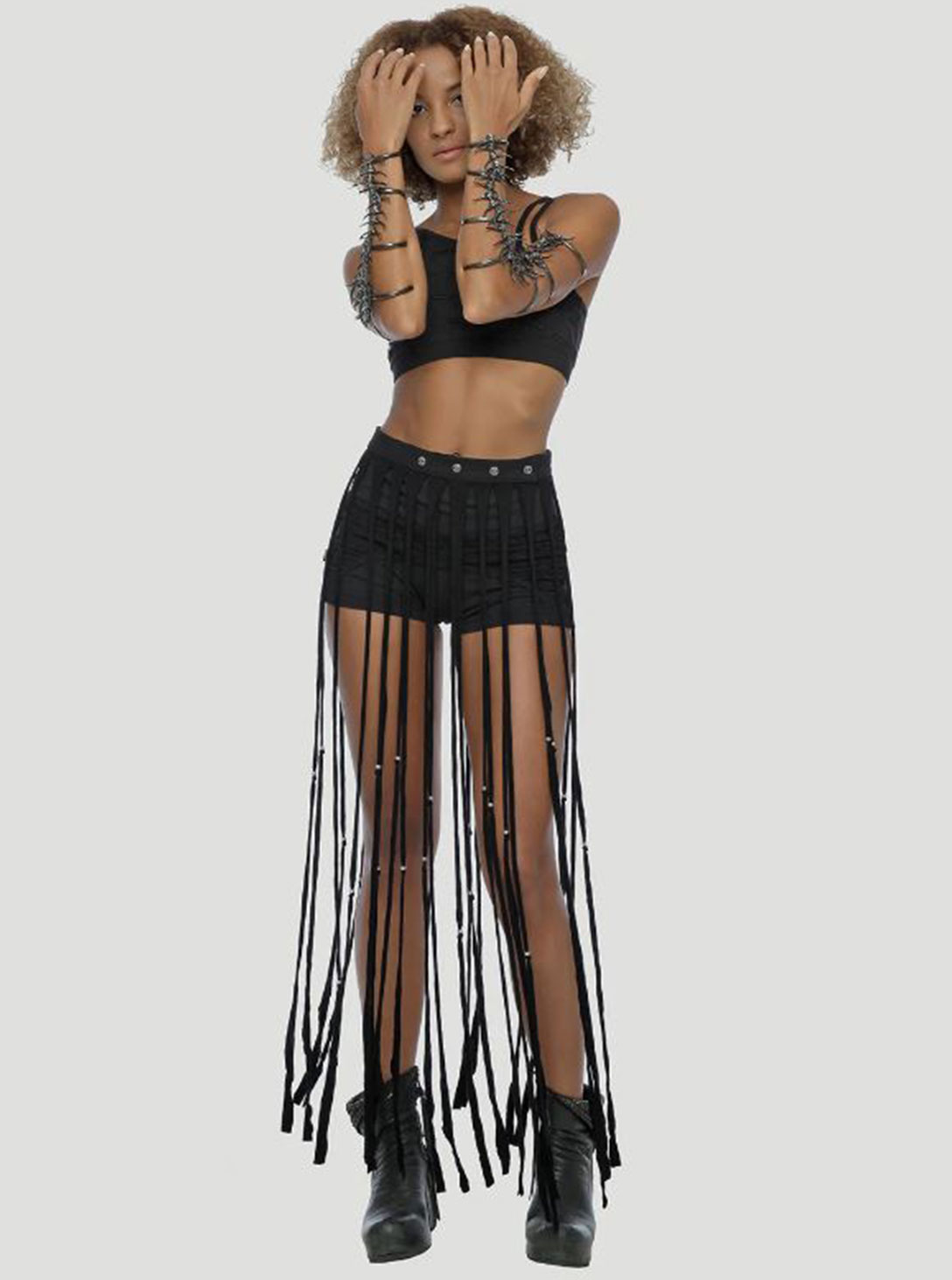 SPLICE SKIRTED BLACK