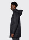 PADDAD NYLON COAT BLACK