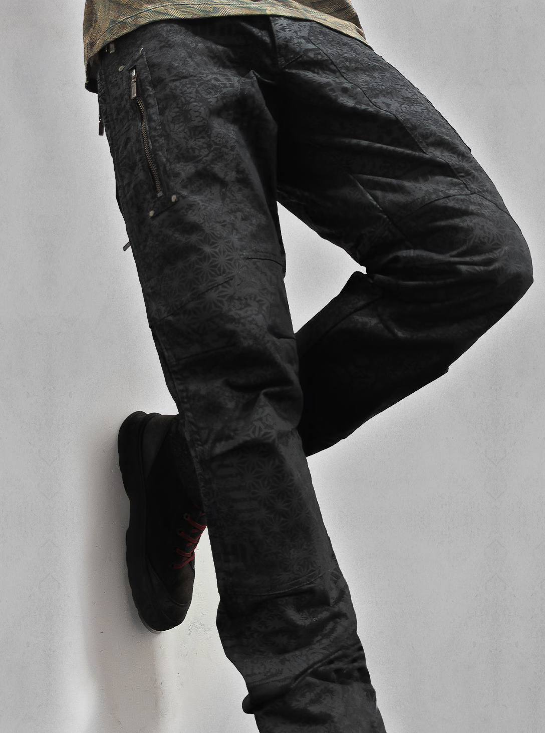 Alternative Cargo Pants Psy Stars BLACK