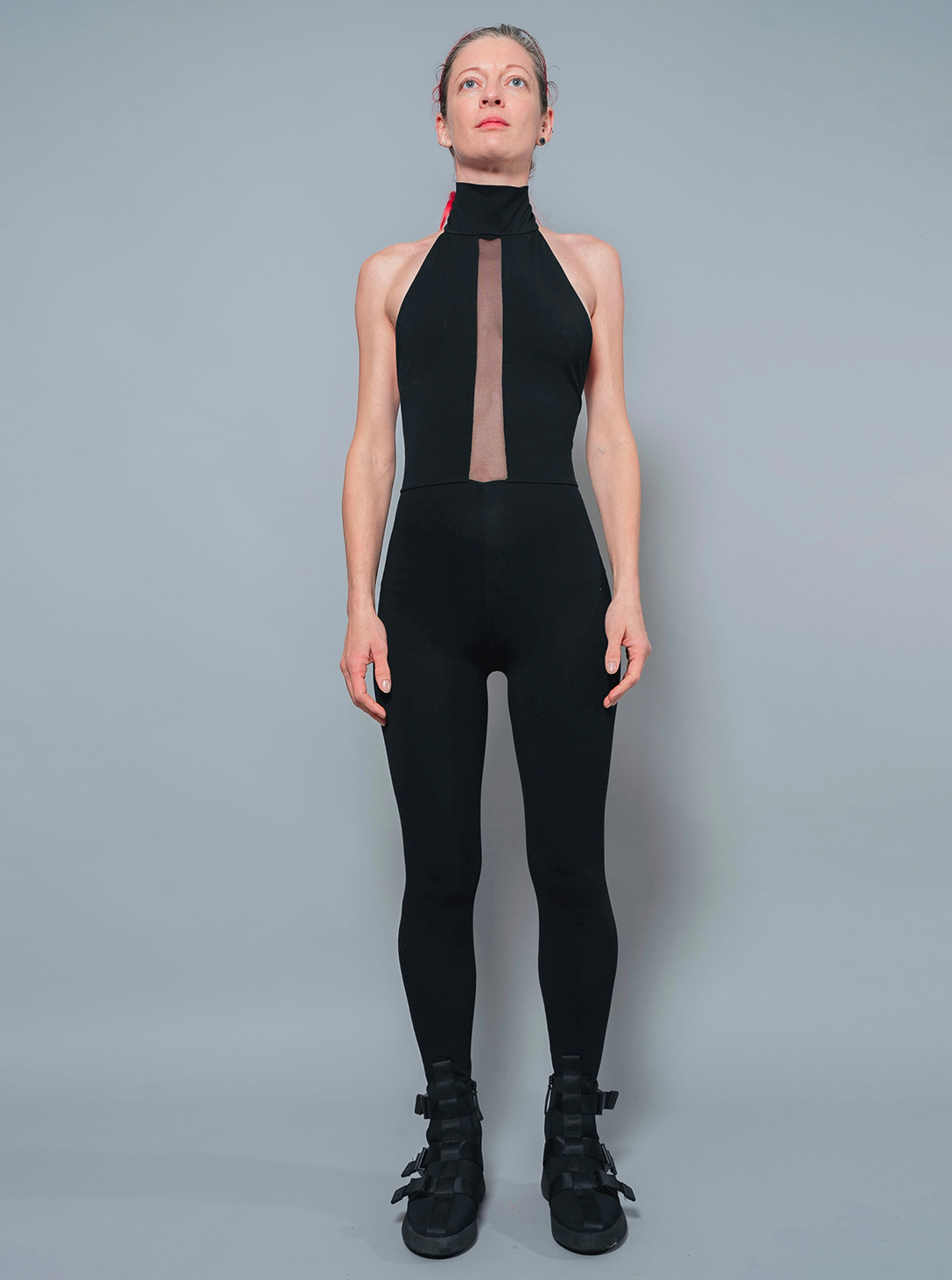 Turtleneck jumpsuit BLACK