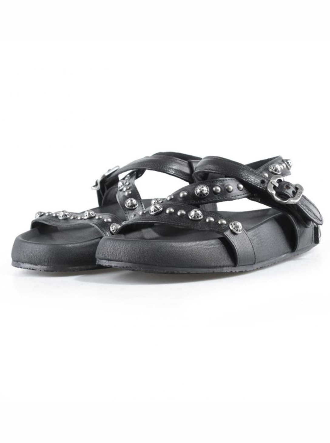 Sandals- leather with straps black