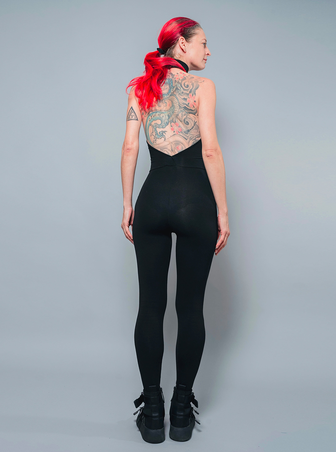 Turtleneck jumpsuit BLACK