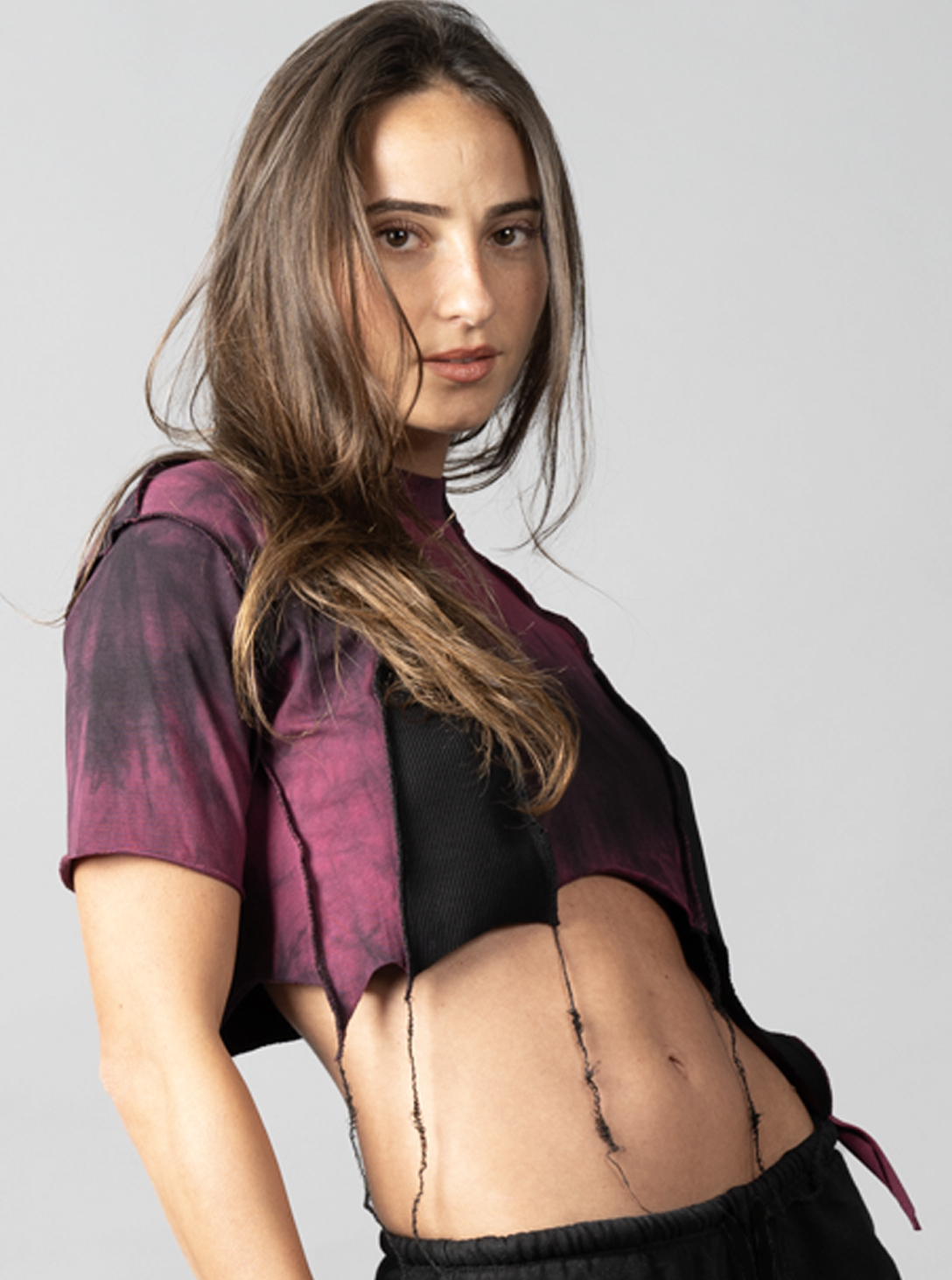 SONIC BORDEAUX-BLACK STITCH