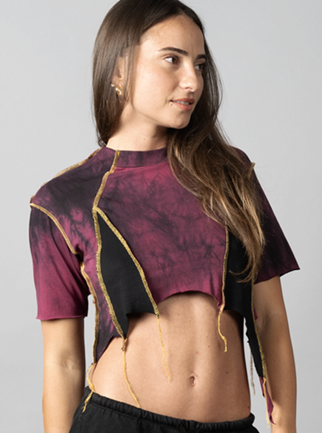 SONIC BORDEAUX-YELLOW STITCH