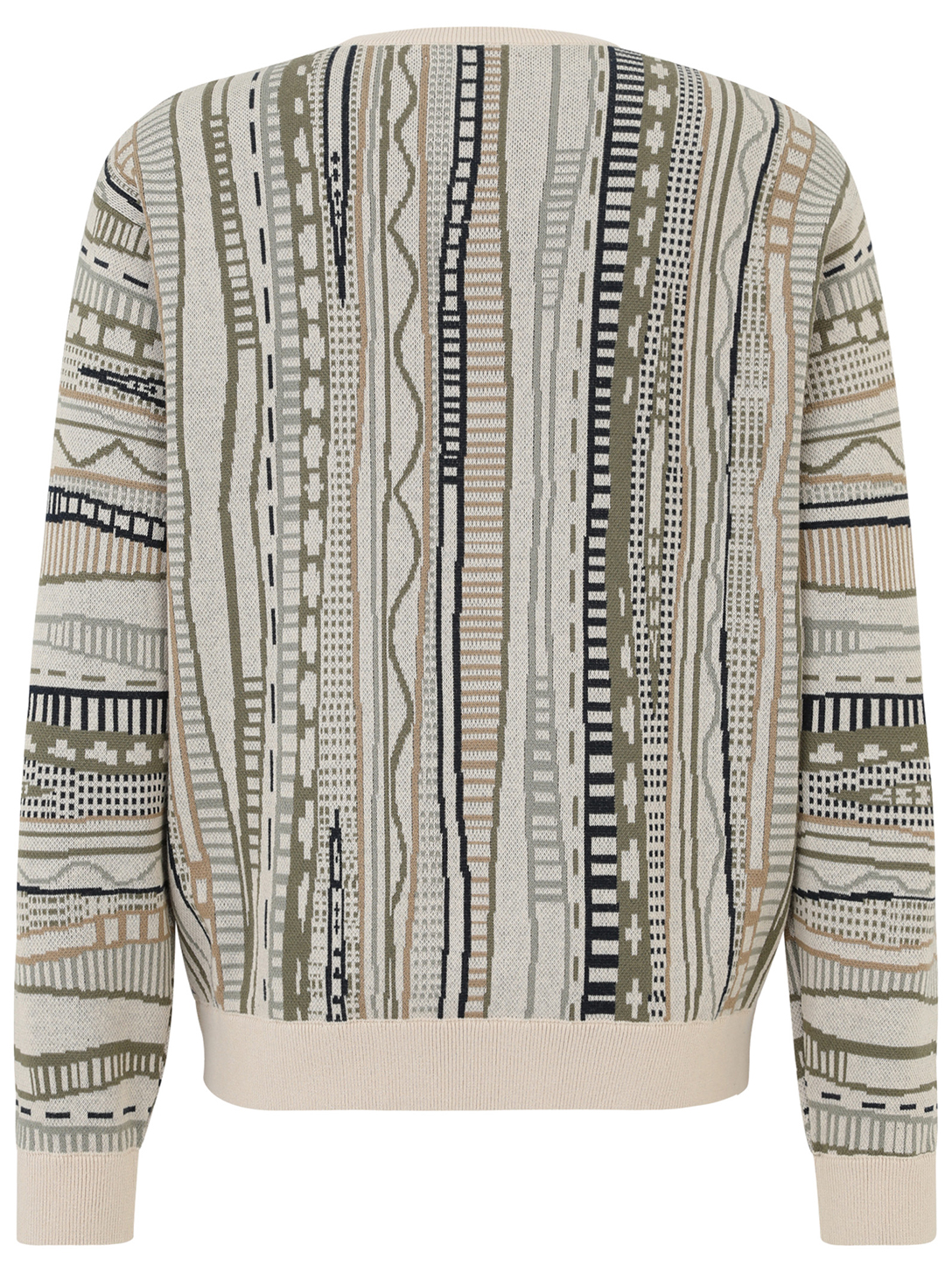 THEODORE MEN KNITTED SWEATER COOL OLIVE