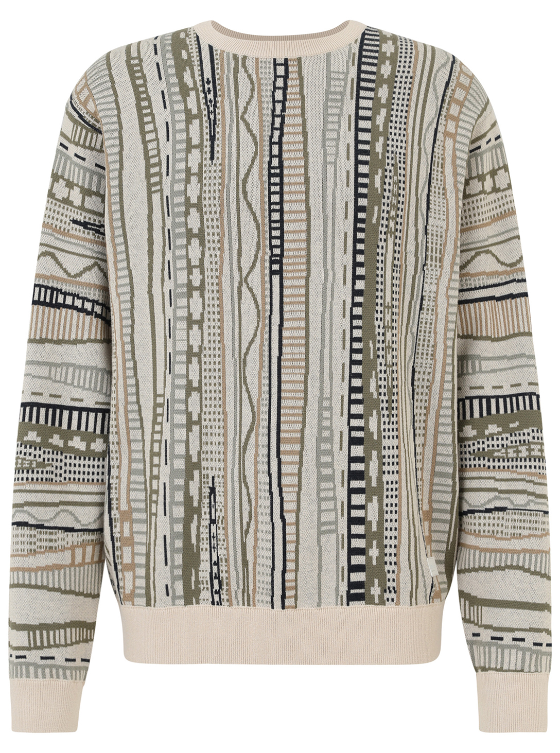 THEODORE MEN KNITTED SWEATER COOL OLIVE