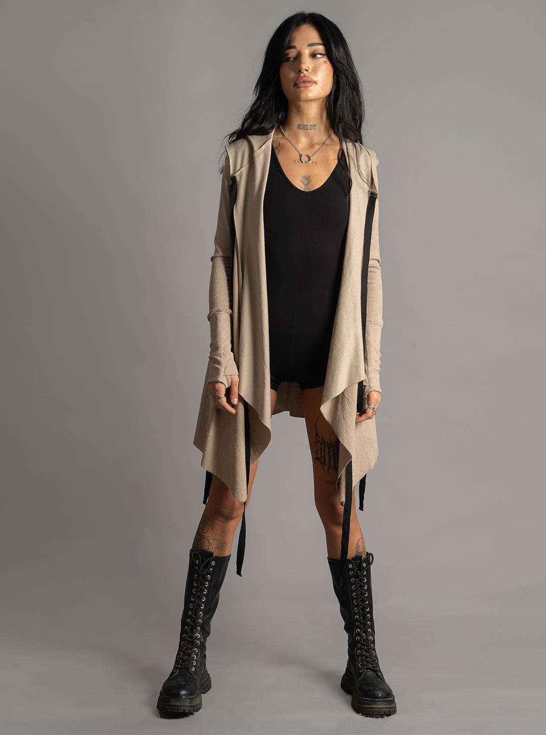 Crime WOMEN HOOD BEIGE