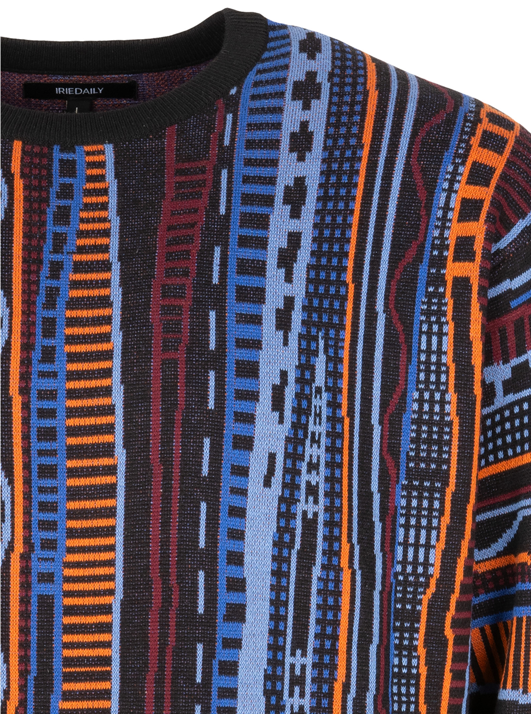 THEODORE MEN KNITTED SWEATER CROWN BLUE