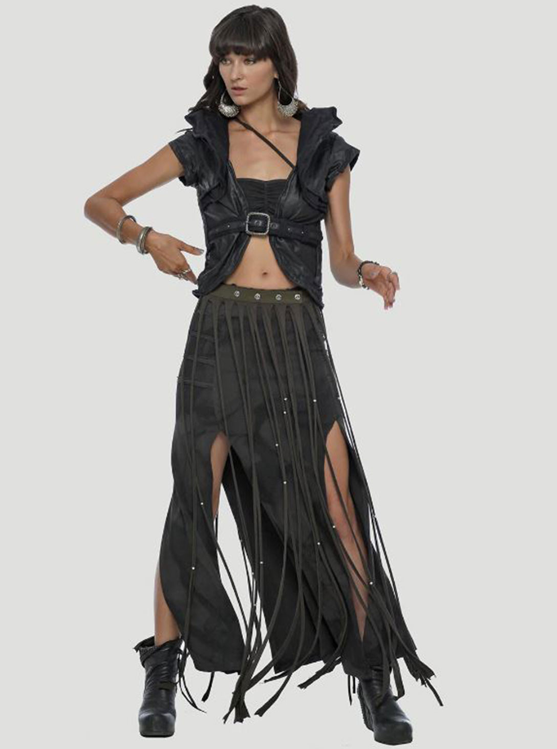 SPLICE SKIRTED DARK OLIVE