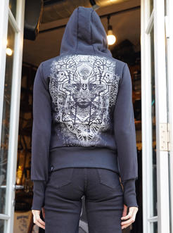 Digital Nature Black Hoodie