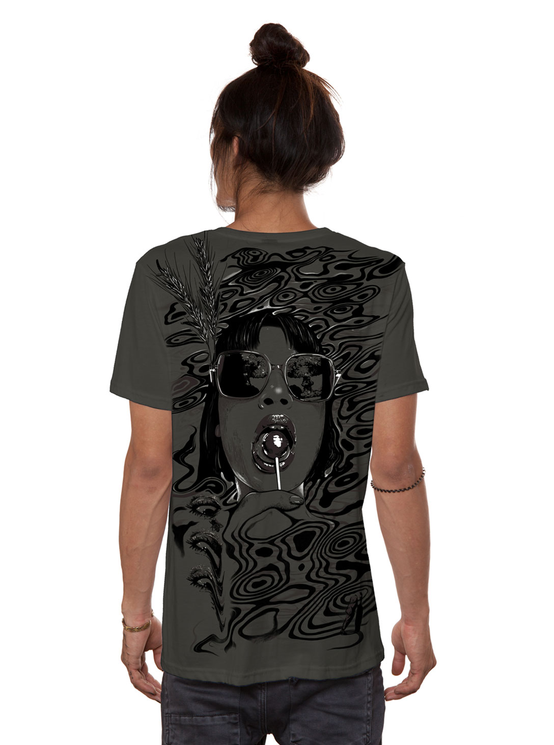 DROP ACID NOT BOMBS DARK KHAKI