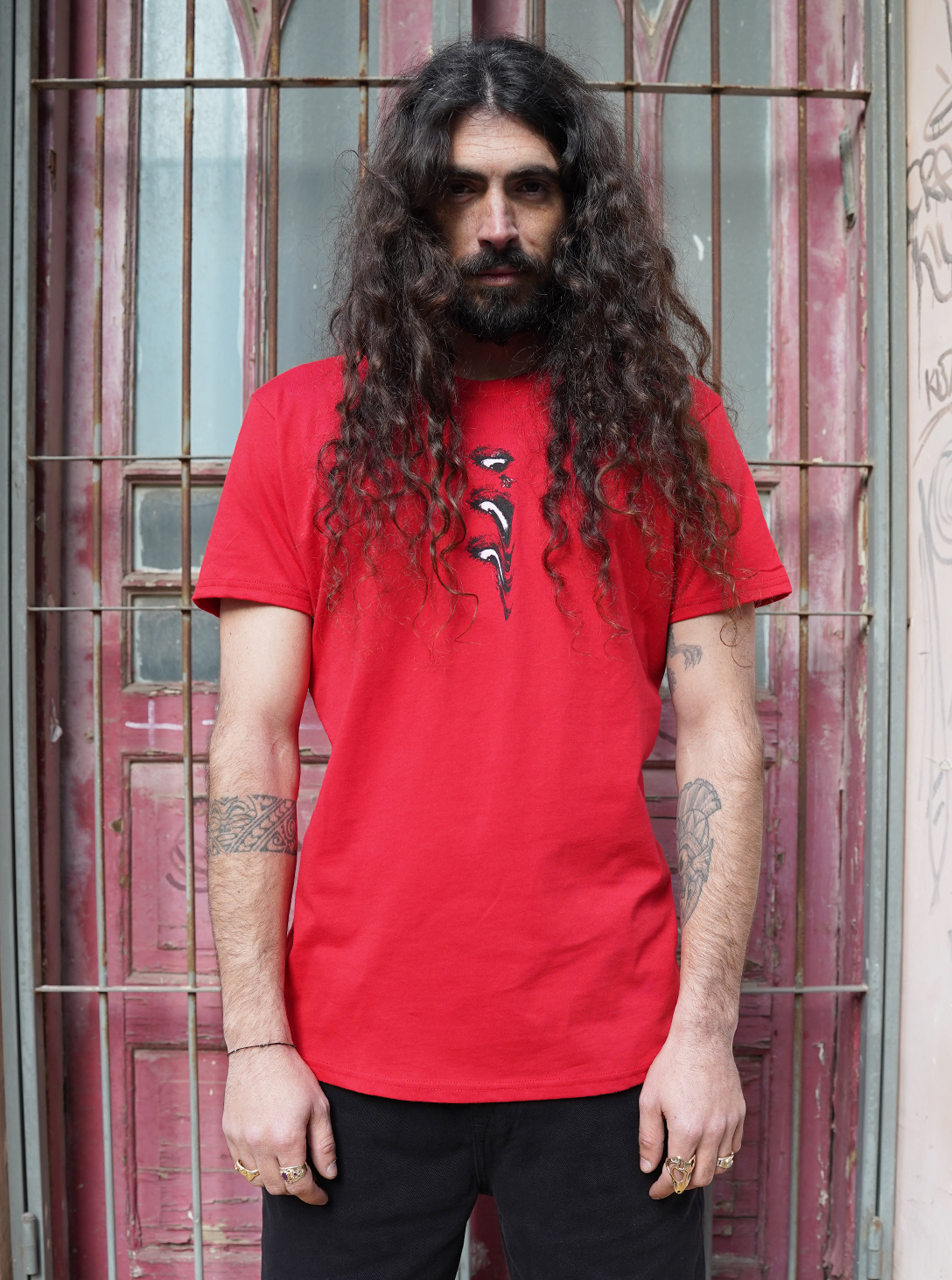 DROP ACID NOT BOMBS RED