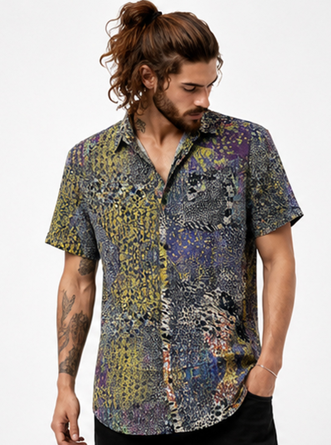 ELES MEN'S BUTTON SHIRT