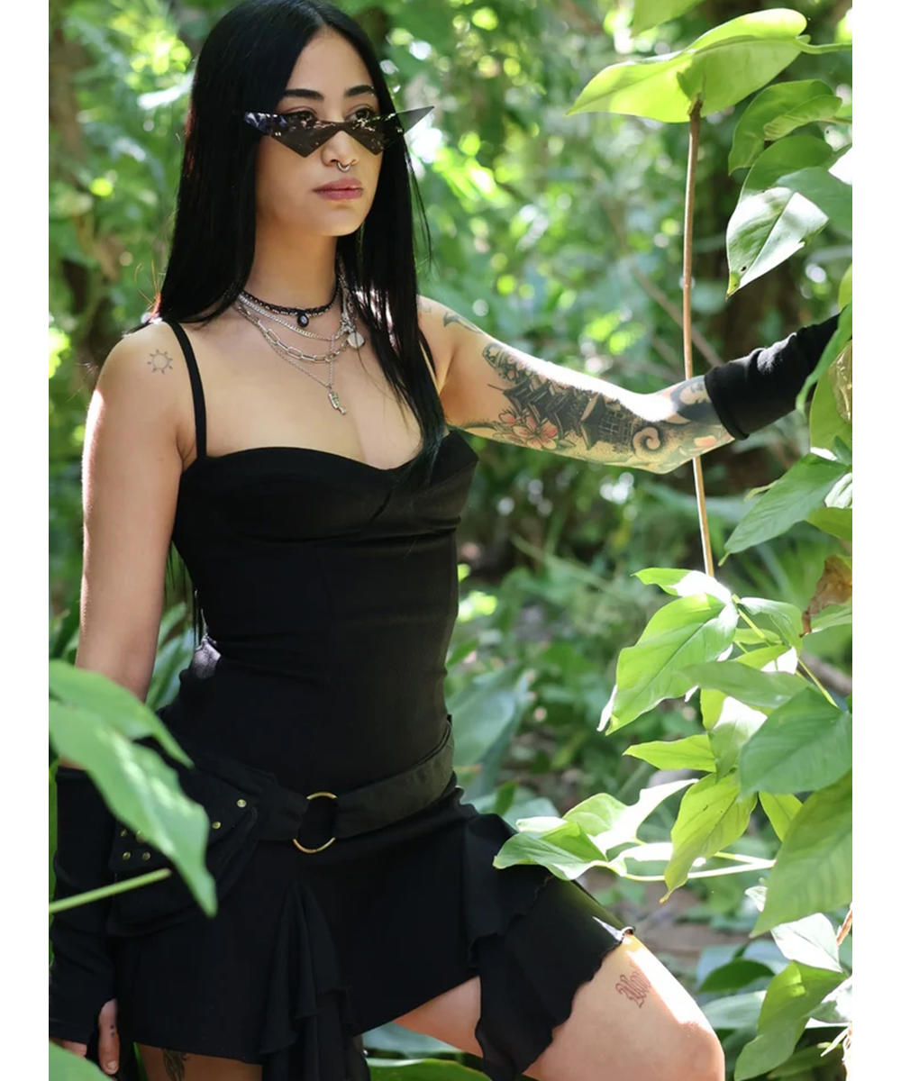 sachin and babi light blue dress 🌱 Beautiful green Pixie Fairy mini dress with silky