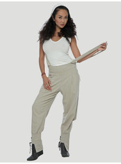 FREDDY WOMEN PANTS WITH STRAPS NATURAL