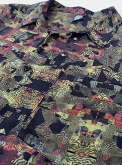 Funtasm Button Shirt Jungle Brown