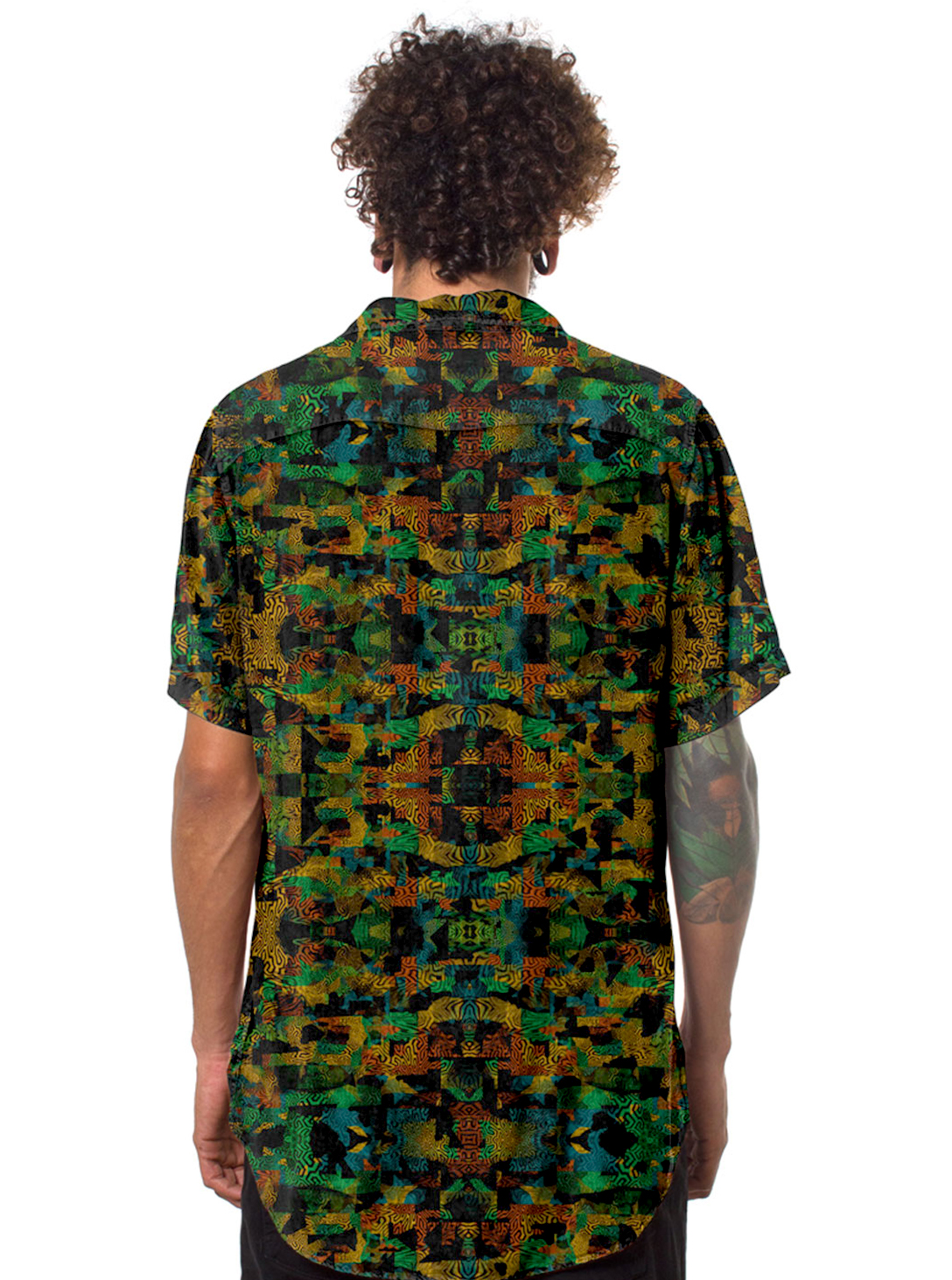 Funtasm Button Shirt Jungle Yellow 