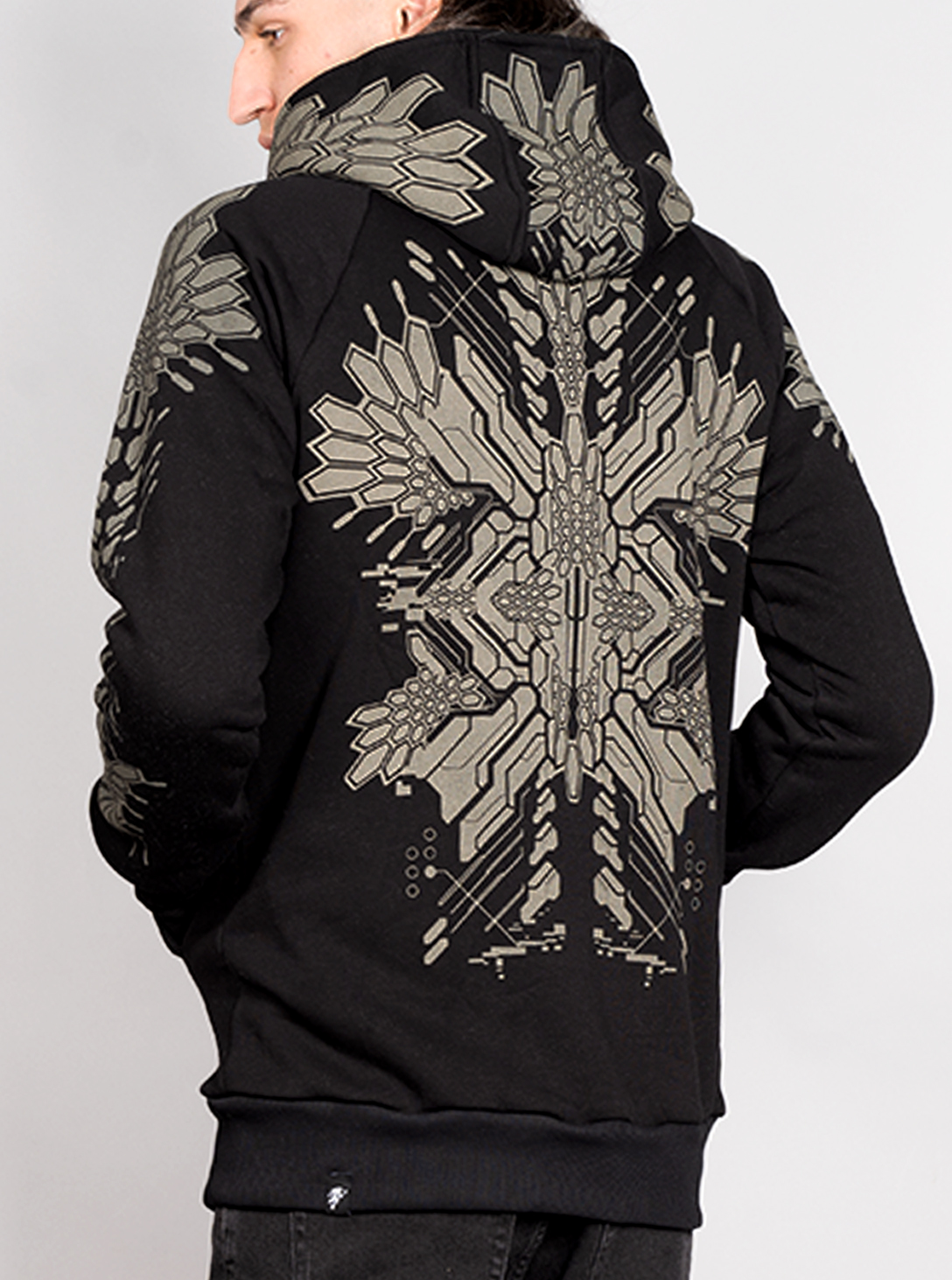 FUSHICHO MEN HOOD Black