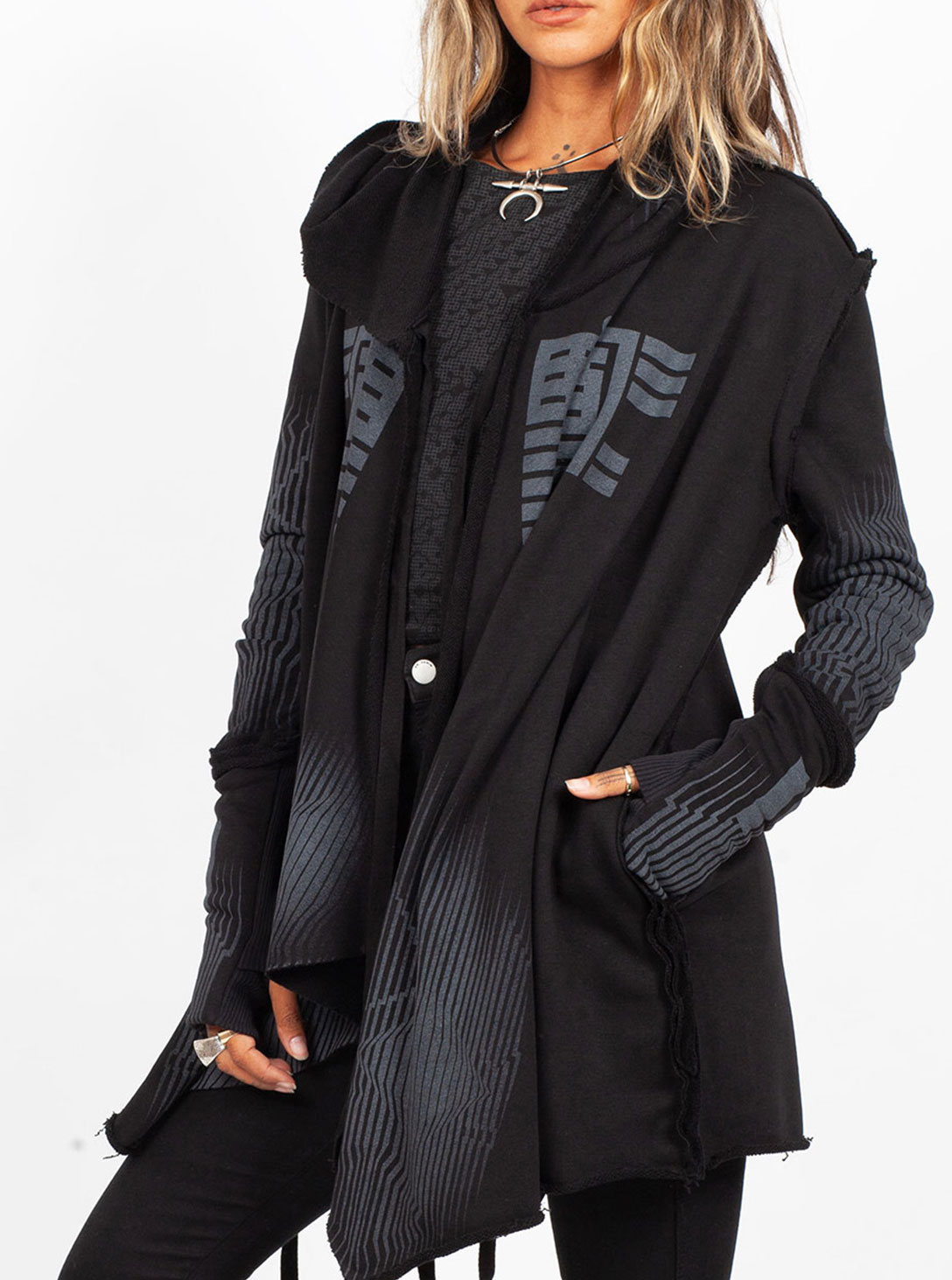 Gata WOMEN HOOD Black