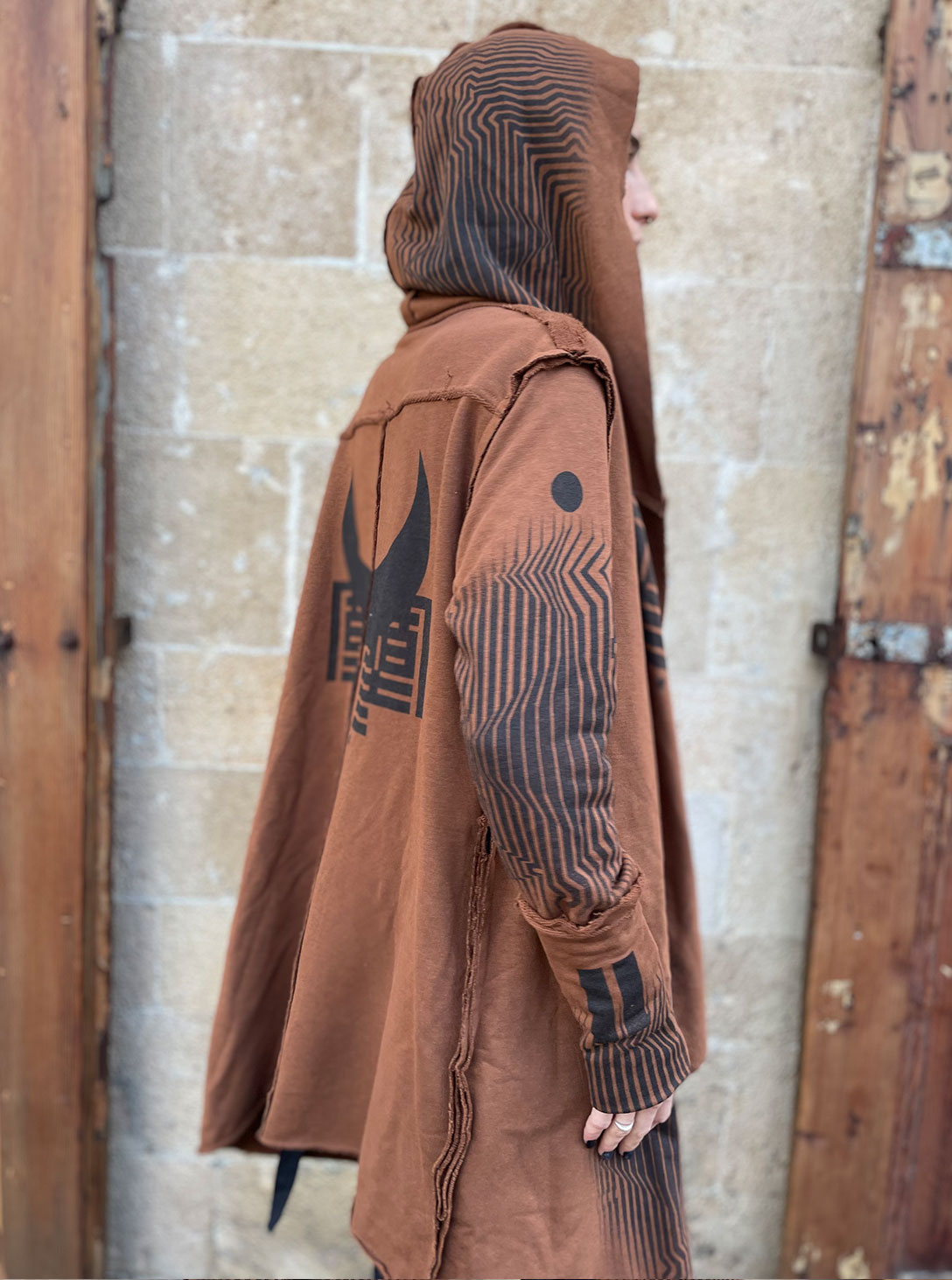 Gata WOMEN HOOD BROWN