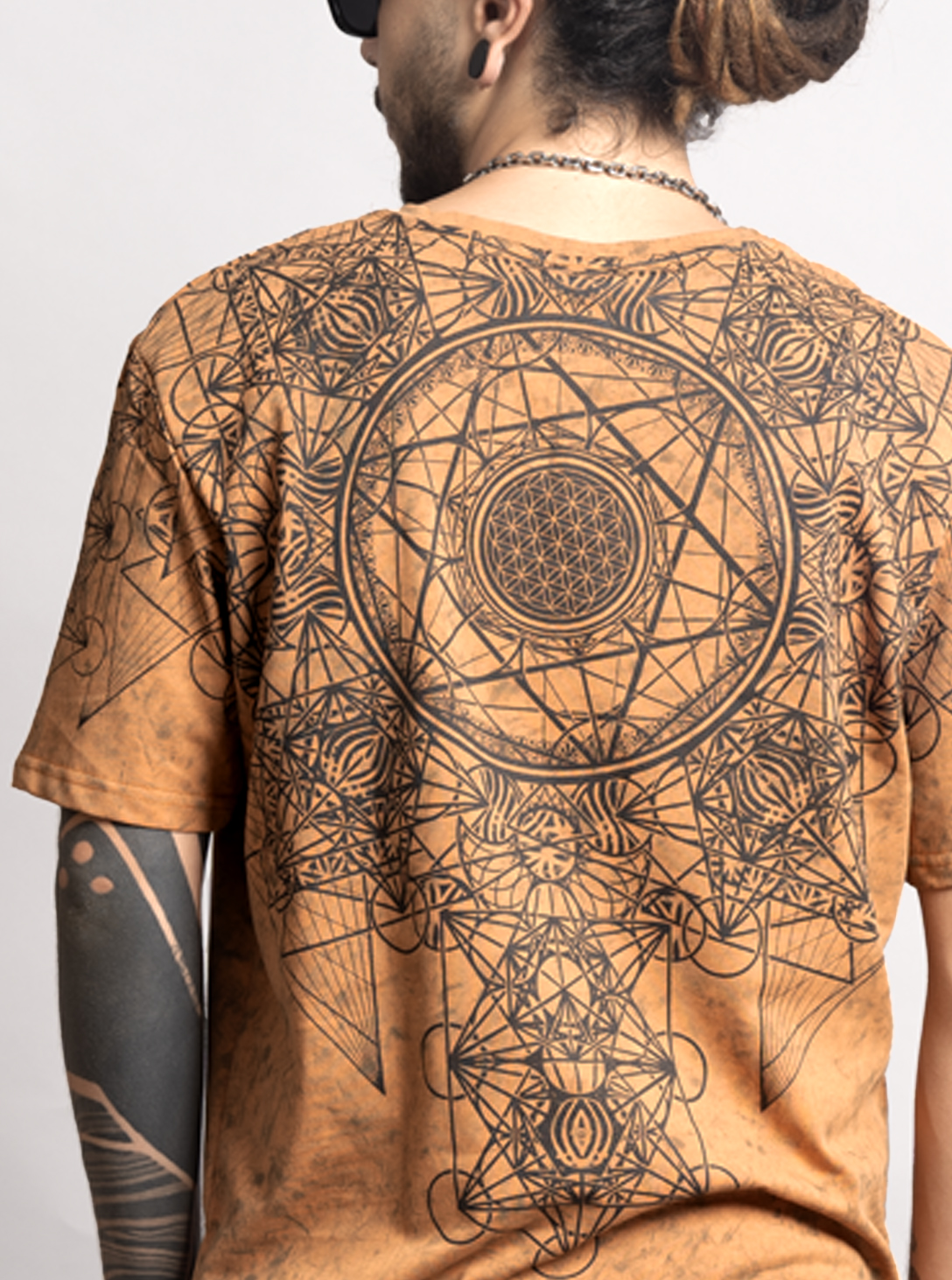 GRID THEORY T-SHIRT TIE DYE ORANGE