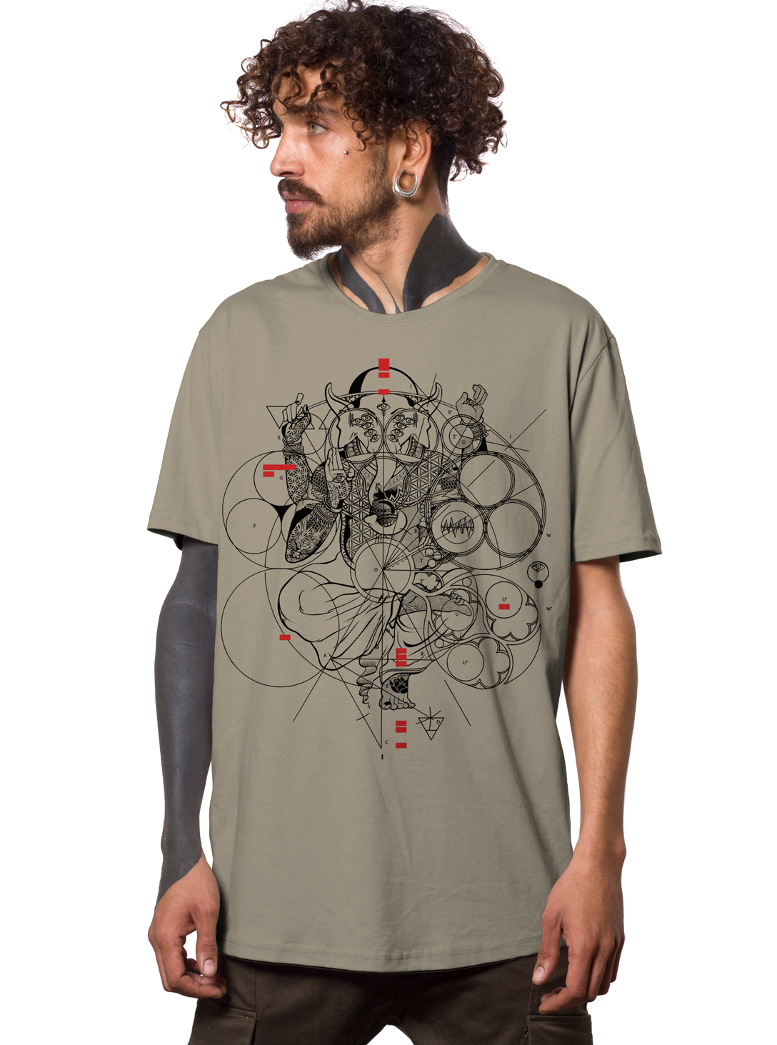 Hampi MEN'S T-SHIRT STONE