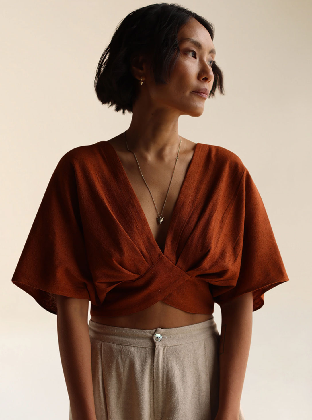 ALICE CROP TOP CINAMON