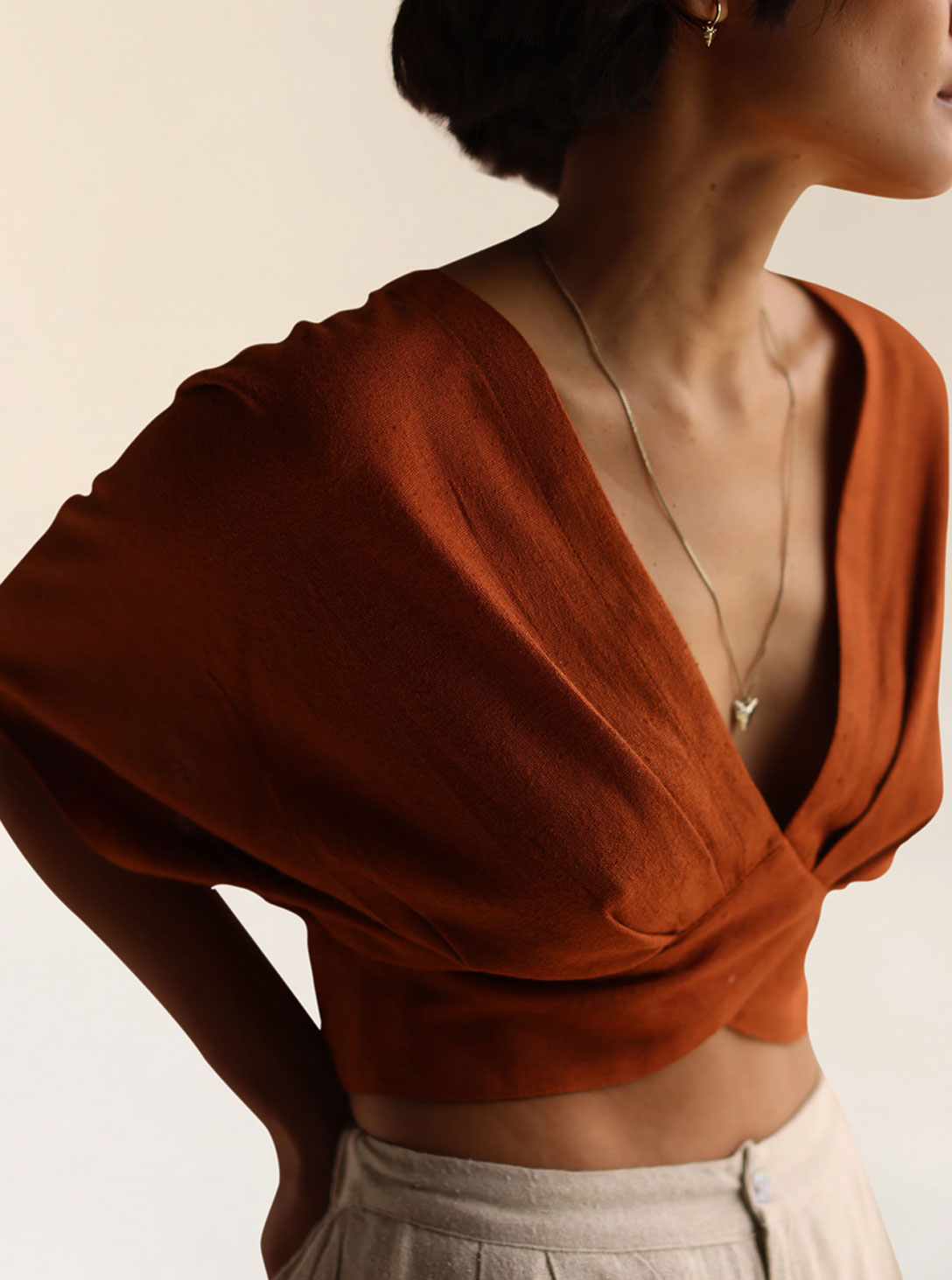 ALICE CROP TOP CINAMON